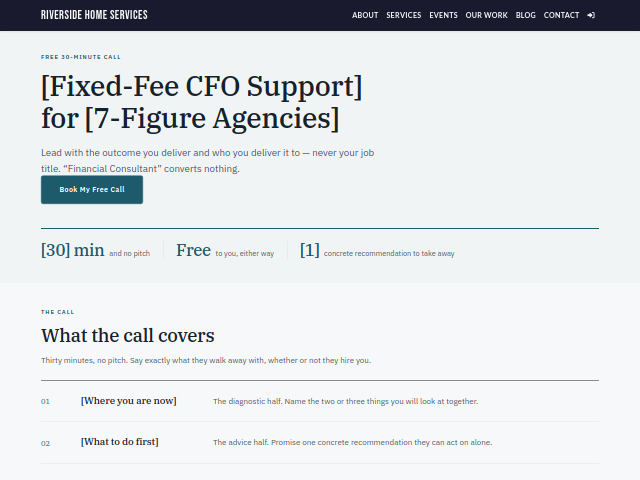 Consultant — Free Discovery Call template